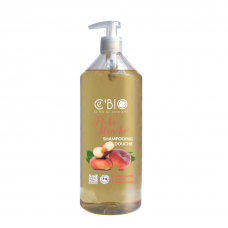 Ce`BIO dušas un matu šampūns 2in1 ar balto persiku ekstraktu, 1l