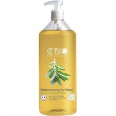 CEBIO stiprinamasis šampūnas su chininmedžių, šalavijų ir citrinų ekstraktais, 1 l