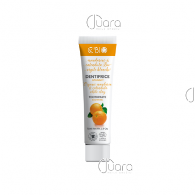 Ce`BIO toothpaste with white clay and mandarin lemon tree extract, 75ml