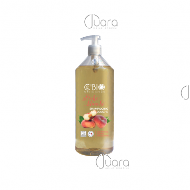 Ce`BIO dušo ir plaukų šampūnas 2in1 su baltųjų persikų ekstraktu, 1l