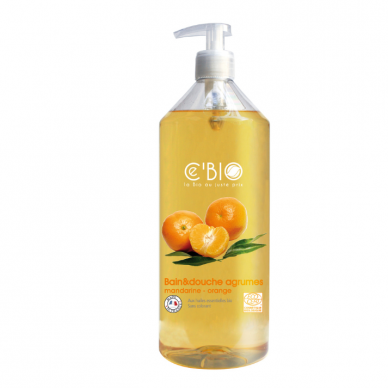Ce`BIO vonios ir dušo gelis su citrusiniais vaisiais, 1l