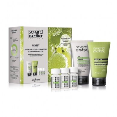 Helen Seward Mediter Remedy treatment set (Remedy shampoo, 75ml - 1pc; Remedy mask, 75ml - 1pc; Remedy emulsion, 8ml - 3pc)