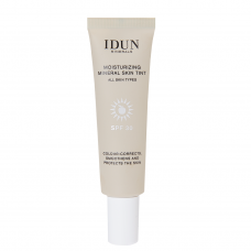 IDUN Minerals moisturizing face cream with shade SPF 30, Light/Medium no. 1412, 27 ml