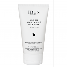IDUN Minerals intensyviai drėkinanti veido kaukė su niacinamidu ir hialurono rūgštimi, visiems odos tipams, 75 ml