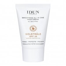 IDUN Minerals smoothing face cream ALL IN ONE with niacinamide, all skin types, SPF 25, 30 ml