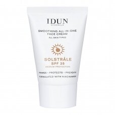 IDUN Minerals smoothing face cream ALL IN ONE with niacinamide, all skin types, SPF 25, 30 ml