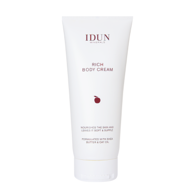 IDUN Minerals maitinamasis kūno kremas su sviestmedžių ir avižų aliejais, 200 ml IDUN Minerals maitinamasis kūno kremas su sviestmedžių ir avižų aliejais, 200 ml