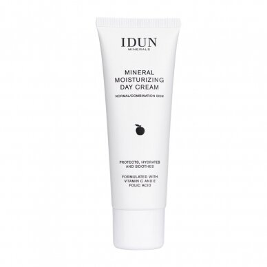 IDUN Minerals moisturizing day face cream with vitamins C and E for normal/combination skin, 50 ml