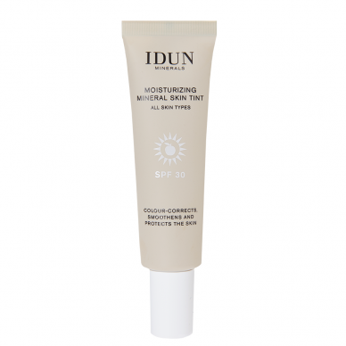 IDUN Minerals moisturizing face cream with shade SPF 30, Medium No. 1413, 27 ml