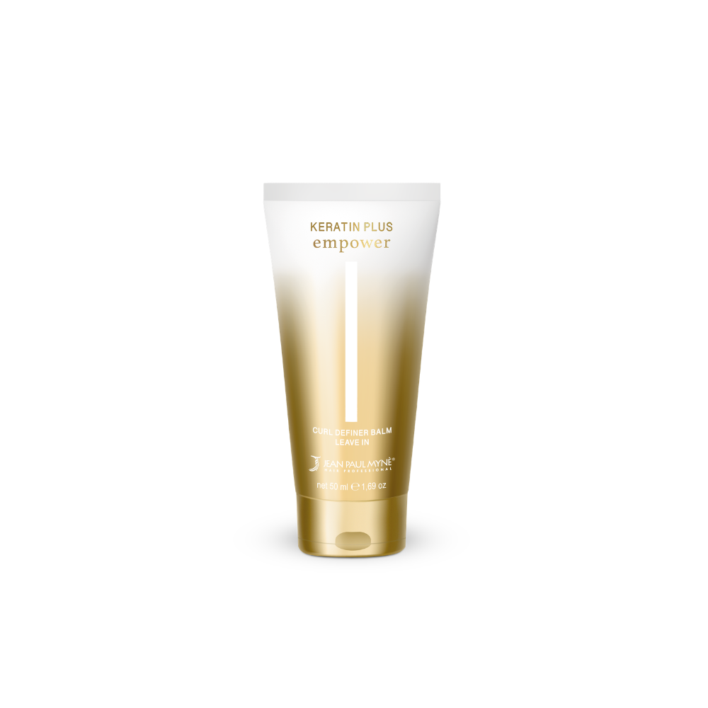 Jean Paul Myne KERATIN PLUS nenuplaunamas garbanotų plaukų balzamas su avokadų aliejumi ir pantenoliu, 50 ml Jean Paul Myne KERATIN PLUS nenuplaunamas garbanotų plaukų balzamas su avokadų aliejumi ir pantenoliu, 50 ml