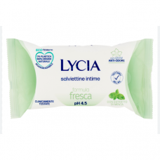 Lycia intimate hygiene wipes Fresh with mint extract, 12 pcs