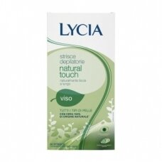 Lycia Natural Touch depiliacinės vaško juostelės veidui (visų tipų odai), 20vnt (pažeista pakuotė)