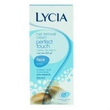 Lycia Perfect Touch depiliacinis kremas, plaukeliams nuo veido šalinti (normaliai odai), 50ml (pažeista pakuotė)