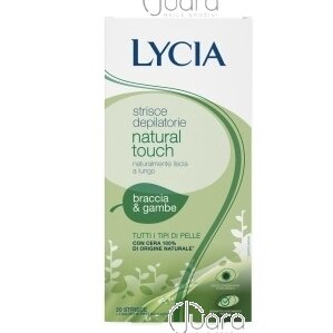 Lycia Natural Touch depiliacinės vaško juostelės rankų ir kojų odai (visų tipų odai), 20vnt