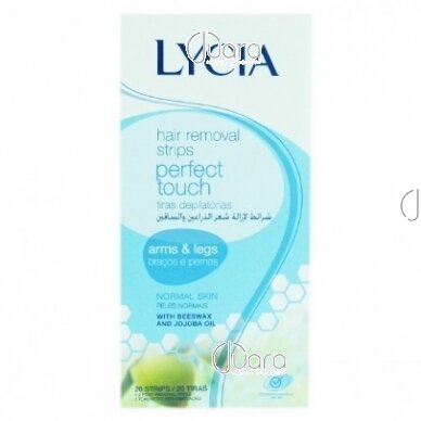 Lycia Perfect Touch Восковые полоски для депиляции рук и ног (нормальная кожа), 20 шт.