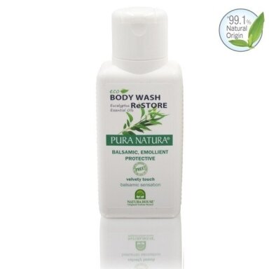 Natura House gaivinamasis kūno prausiklis su eukaliptų eteriniais aliejais, 500ml Natura House gaivinamasis kūno prausiklis su eukaliptų eteriniais aliejais, 500ml