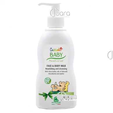 Natura House Cucciolo nourishing face and body milk for children with shea butter, 300 ml