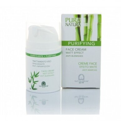 Natura House moisturizing, nourishing face cream for oily, polluted, acne-prone skin with bamboo extract, 50ml
