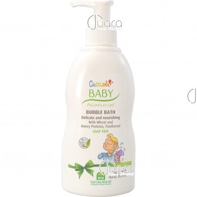 Natura House Cucciolo gentle bath foam/shower gel for children with honey and wheat germ proteins, 300 ml
