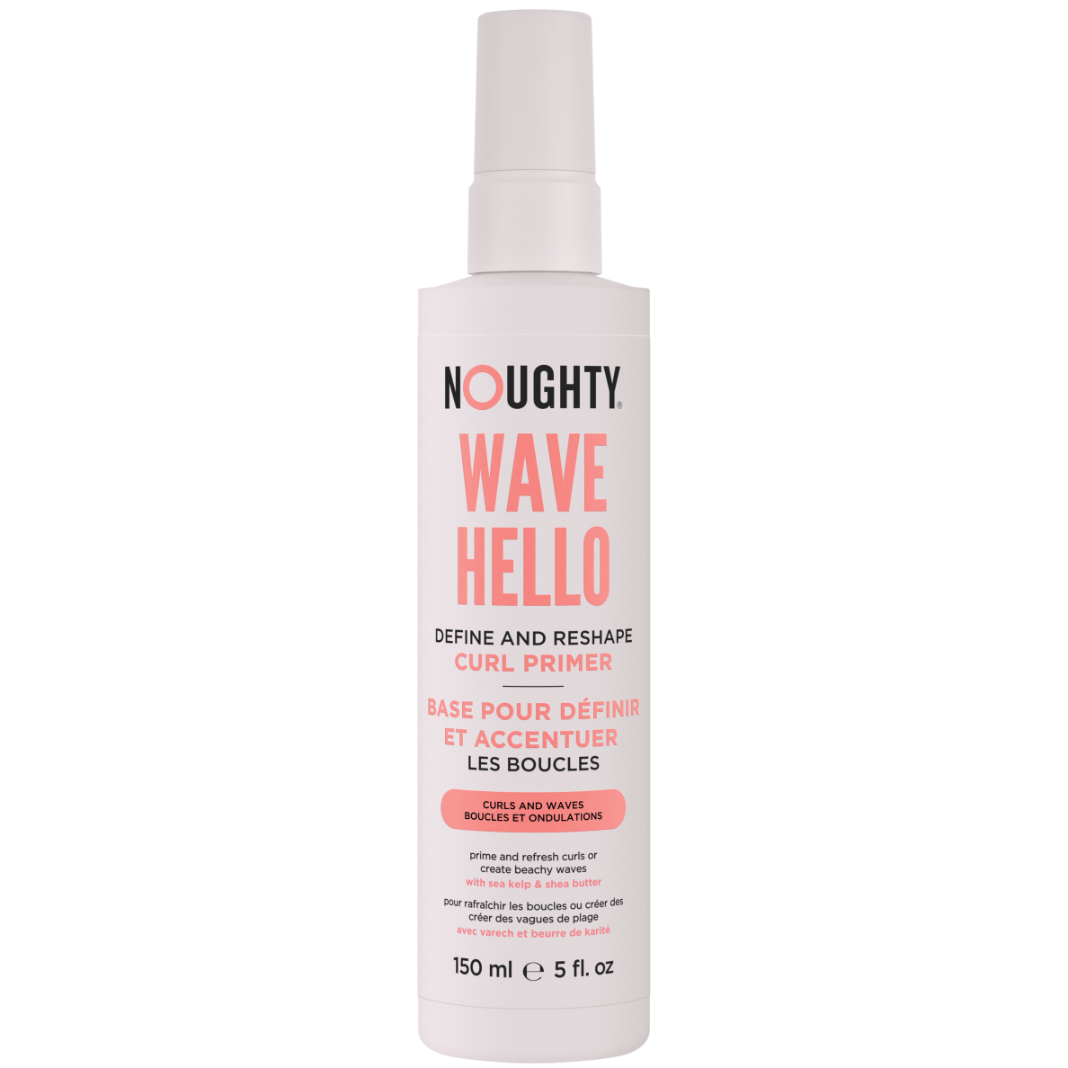 Noughty Wave Hello Curl purškiama formavimo priemonė garbanotiems ir banguotiems plaukams, 150 ml