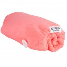 Noughty microfiber hair towel, pink, 1pc