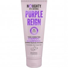 Noughty Purple Reign dzelteno matu toni koriģējošs šampūns ar melleņu un upeņu ekstraktiem, 250 ml