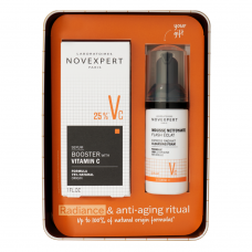 Novexpert набор для ухода за лицом с витамином С в металлической коробочке.