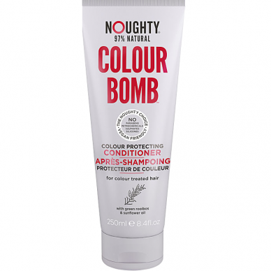 Noughty Color Bomb krāsu aizsargājošs kondicionieris krāsotiem matiem ar rooibos un baobaba ekstraktiem, 250 ml