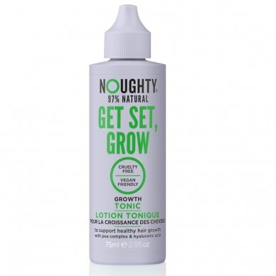 Noughty Get Set Grow plaukų augimą skatinantis tonikas su hialurono rūgštimi ir žirnių kompleksu, 75 ml