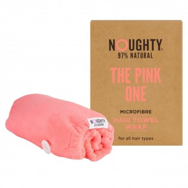 NOUGHTY mikropluošto plaukų rankšluostukas, rožinės spalvos, 1vnt 1