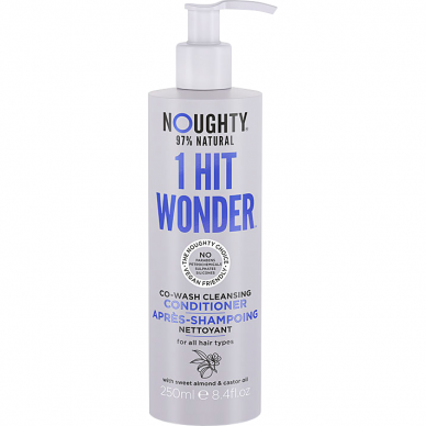 Noughty 1 Hit Wonder valomasis kondicionierius-šampūnas visų tipų plaukams su saldžiųjų migdolų ir ricinos aliejais, 250 ml