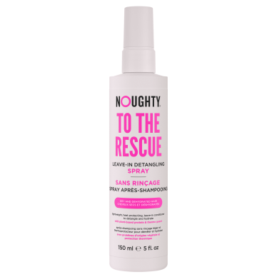 Noughty To The Rescue Leave-In lengvas nenuplaunamas kondicionierius, apsaugantis nuo karščio, sausiems ir drėgmės stokojantiems plaukams, 150 ml