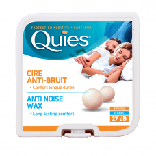 QUIES protective earplugs made of wax and cotton, 8 pairs