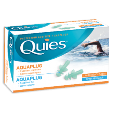 QUIES protective earplugs for swimming made of moldable silicone, 1 pair