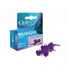 QUIES Specific protective earplugs for listening to music, 1 pair