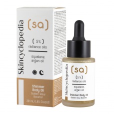 Skincyclopedia Radiant Body Oil with 5% Radiant Oils, Squalene, Argan Oil and Gold Particles, 30ml