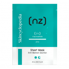 Skincyclopedia sheet face mask for oily skin with niacinamide and zinc, 1pc