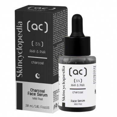 Skincyclopedia exfoliating face serum with 5% AHA and PHA acid complex, 30ml