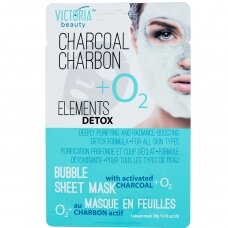 Victoria Beauty burbulinė lakštinė veido kaukė su ciberžolėmis + O2, 1vnt