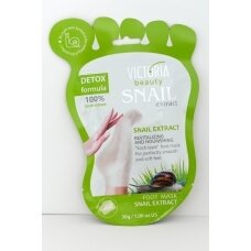 Victoria Beauty revitalizing and nourishing foot mask-socks with snail secretion, 1 pair
