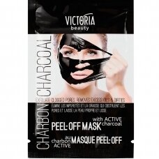 Victoria Beauty black peel-off face mask with activated carbon, 10 ml  (Short validity)