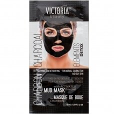 Victoria Beauty dubļu sejas maska ​​ar oglēm, 10ml (Īss derīguma termiņš)