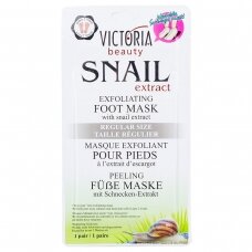Victoria Beauty Exfoliating Foot Mask with Snail Secretion, 1 Pair