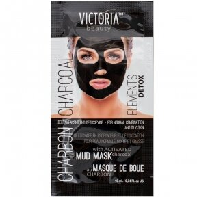 Victoria Beauty Грязевая маска для лица  с углем, 10мл