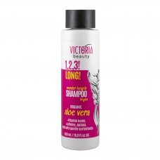 Victoria Beauty 1,2,3! Long! Plaukų augimą skatininantis šampūnas su organiniu alavijų, bolivinių balandų ekstraktu, 500ml