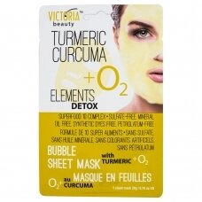 Victoria Beauty bubble sheet face mask with turmeric + O2, 1pc