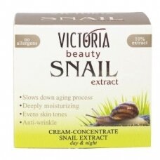 Victoria Beauty dieninis veido kremas-koncentratas su sraigių sekretu, 50 ml