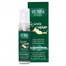 Victoria Beauty Hemp 100% grynas kanapių sėklų aliejus, 30ml (Trumpas galiojimas)