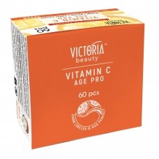 Victoria Beauty Hydrogel paakių kaukės su vit C, retiloniu ir apelsinų ekstraktu, 60vnt