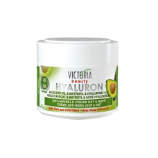 Victoria Beauty veido kremas nuo raukšlių su avokadų aliejumi ir hialurono rūgštimi, UVA ir UVB, 50ml
